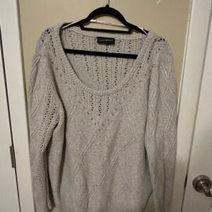 Lane Bryant Gray Knit Sweater